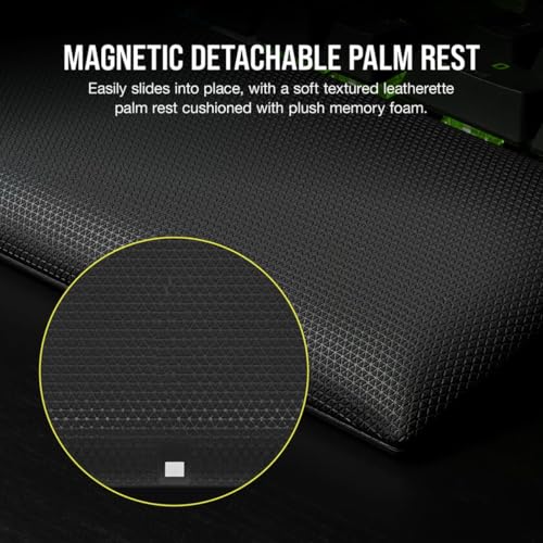 New Wrist Rest for Corsair K100 RGB Keyboard Wrist Rest Pad Support Palm Protection (Not Include Keyboard) (K100 RGB), Black