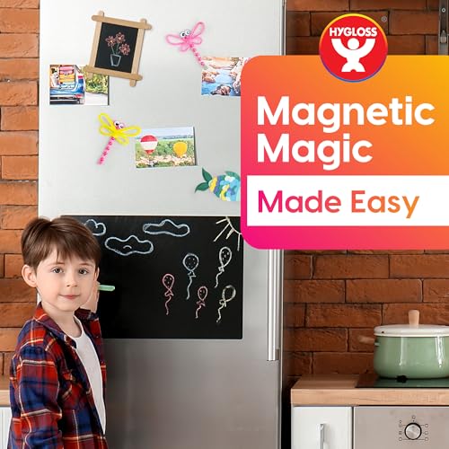 Hygloss 1,000 Pcs Magnetic Dots with Adhesive Backing 3/4-Inch Round Sticky
