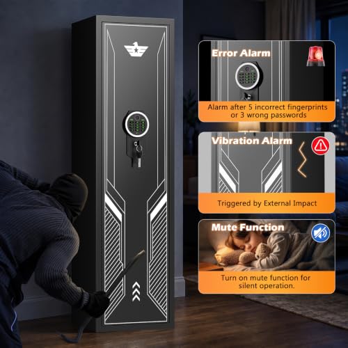 5-6 Gun Safe, Gun Safes for Rifles and Shotguns,No Assembly Required