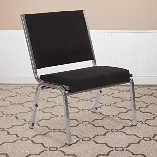 EMMA + OLIVER Black Antimicrobial Bariatric Medical Chair, 4-Pack