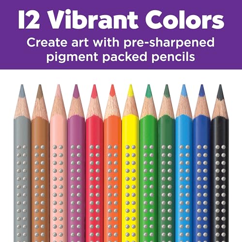 Faber-Castell Grip Colored EcoPencils School Pack - 288 Colored EcoPencils - 12 Pencil Sharpeners