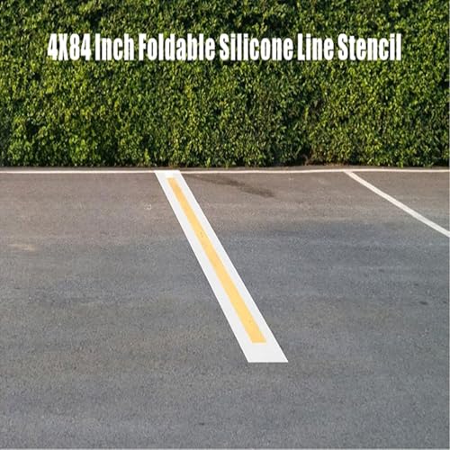 Duty Silicone Layouts Guide Multi Purpose 235Cm Direct Stencil for Drawing Uniform Lines in Commercial Area Recyclable Road Marking Template