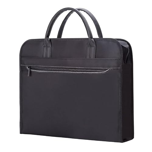 WSNHFUD Business handbag Men's thickened briefcase Leisure Large capacity office