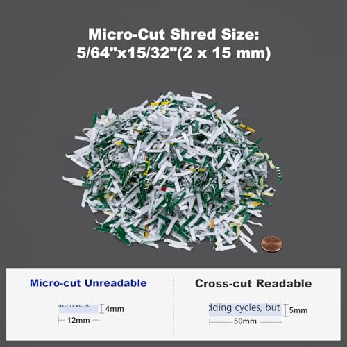 Wingwise 150 Sheets Auto-Feed Micro Cut Paper Shredder for Home Office