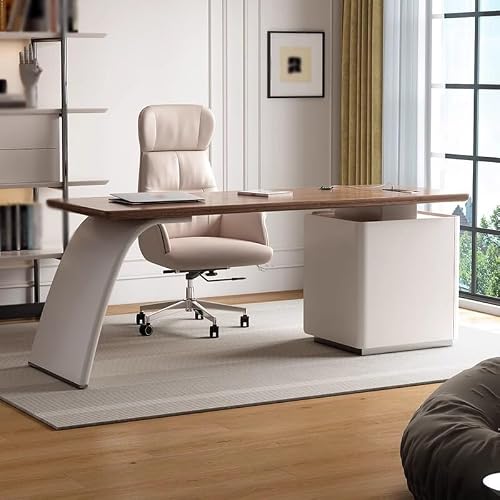LINKIO Home Office Desks Minimalist Desk Modern Study Boss Office Computer Desk Medical Beauty Consultation Desk Computer Table Desk(200cm)