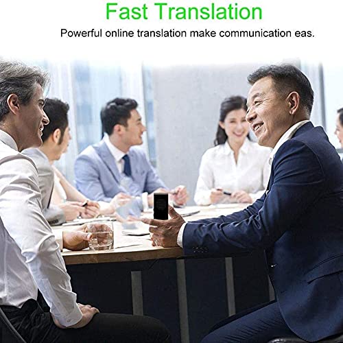 USZWBY Smart Instant Language Translator Device,Portable Foreign Language Real-Time 2-Way Translations for Learning Shopping Travel Business Needed Hopeful Selfless dedication(Black)