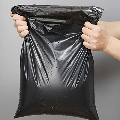 100PCS Courier Bags Self Adhesive Seal Plastic Pouch Black Envelope Mailing Bags (100PCS 40X60CM)