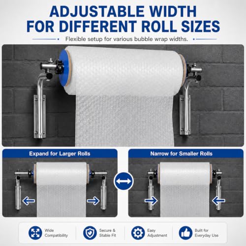Bubble Wrap Roll Dispenser Multi Purpose Standing Wrapping Roll Stand
