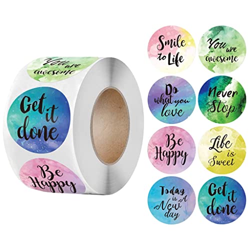 QERTYHJK Watercolor Reward/Incentive Stickers Motivational Sticker School Stationery Supplies