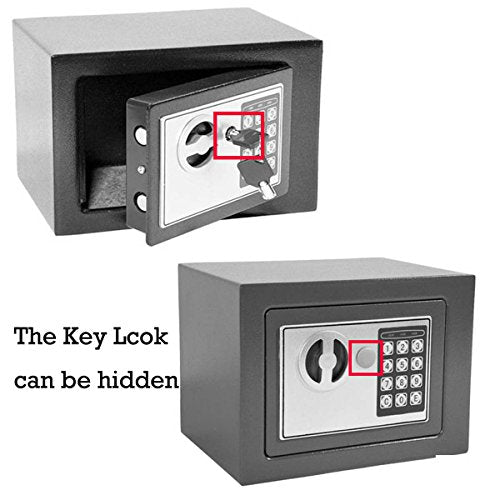 TBLOTYD Safe Box,Electronic Digital Safe Box Lar16 Litre Volume for Home Hotel/Gray/16L ，Gray-4.6L