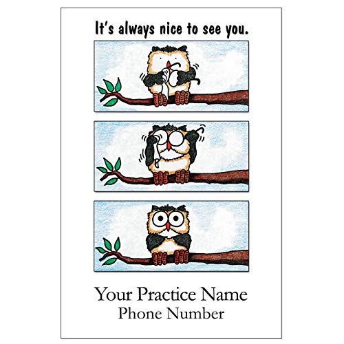 Appointment Reminder Postcards for Optometry. Customize Card Back with Practice Information. 4"x6", Full-Color Front & Premium High Gloss UV Coating, Black Text on Back, Sturdy 16 Pt. (2500)