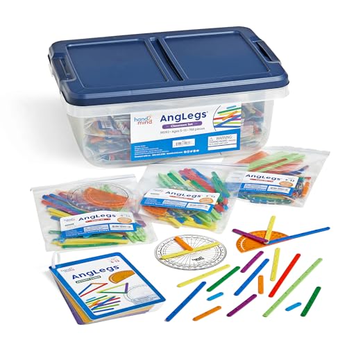 hand2mind AngLegs Classroom Set with 30 Protractors