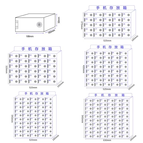 UHRLGHS Mobile Phone Charging Stations Phone Storage Cabinet Mobile Phone Storage Cabinet,Cell Phone Locker Classroom,Telephone Cabinet,30grids