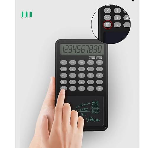 DUYHBAWRS Calculator Multifunctional Calculator Business Office Portable LCD Handwriting Tablet Calculator 12 Digit Display Financial Calculator(E)