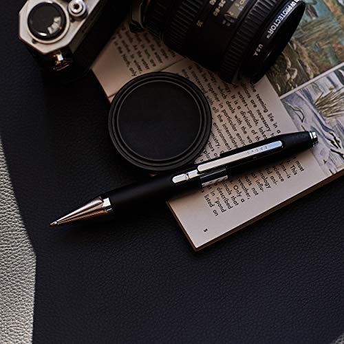 Cross X Refillable Gel Ink Rollerball Pen, Chrome Appointments, Includes Branded Retail Packaging - Crimson Red