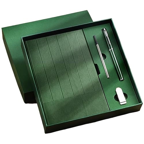 AFPSDLFJDLS Business Notebook Gift Box Set Company Office Meeting Record Notepad