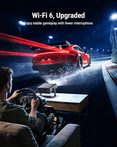 [Bundled with Google TV Stick] Smart Projector with WiFi and Bluetooth