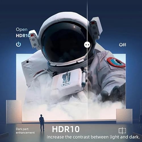 Video Projector for Home 800 ANSI Lumens 5G LED LCD Support 4K 5W*2 Speaker Games 1080p Native Projector