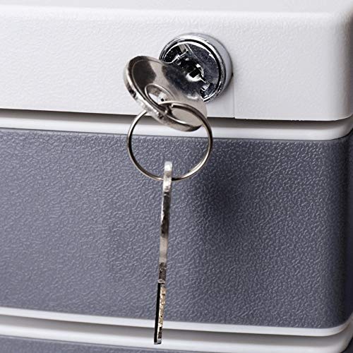 AFPSDLFJDLS File Manager- Desktop File Cabinet with Lock 5-Layer Storage Cabinet File Storage Box Drawer