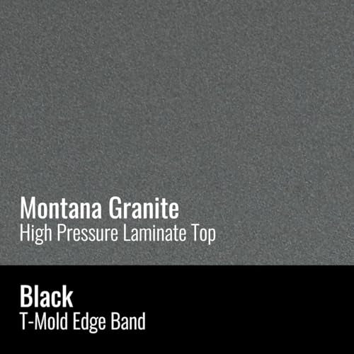 Correll 48" Octagonal HPL Classroom Activity Table, Montana Granite/Black