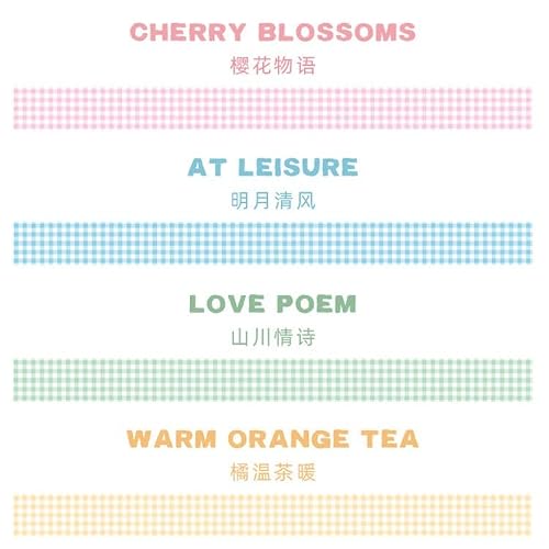 UOHLCX Washi Tape Art Craft Decorative Adhesive DIY Scrapbooking Sticker Label Stationery