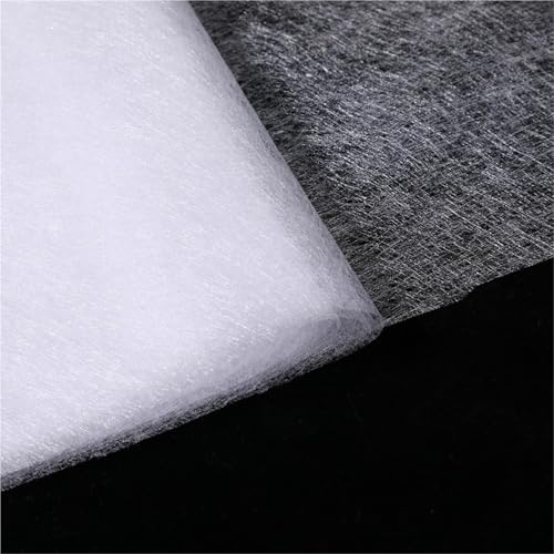 Heat Bond Iron-On Adhesive Double Sided Fusible Web White Iron-On Adhesive Non-Woven Interfacing Bonding for Fabric Applique Sewing(15set)