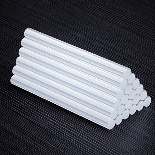 Lnanqing-Silicon Tube Transparent 11mm 7mm Hot Melt Adhesive Glue Stick Silicone High Viscosity Strengthen Stickiness, Flexible and Heat Resistant(11x300MM,30 Pieces)