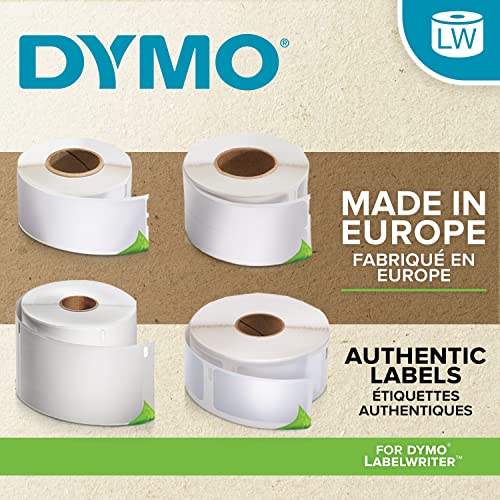 DYMO LW Durable Industrial Labels for LabelWriter Label Printers, White Poly, 3/4” x 2-1/2”, 2 Rolls of 450 (900 Total)