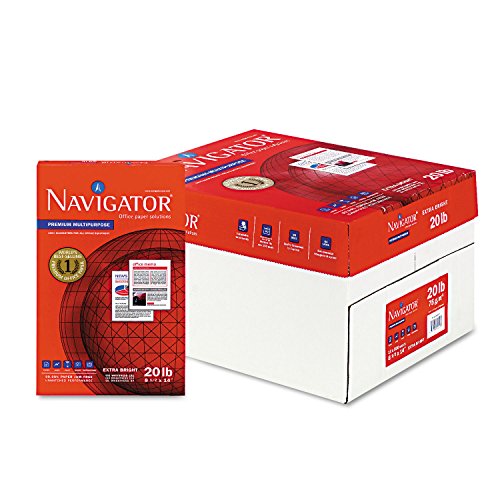 Navigator Premium Copy/Laser/Inkjet Paper, 97 Brightness, 20 lb, Legal Size (8.5 x 14), White, 5000 Sheets (NMP1420)