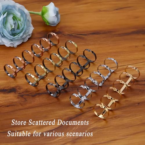 Ring binding, Binder rings 10Pcs 3 Ring Loose Leaf Binders, Book Rings for Notebook, Diary, Photo Album, Binding for Home School
