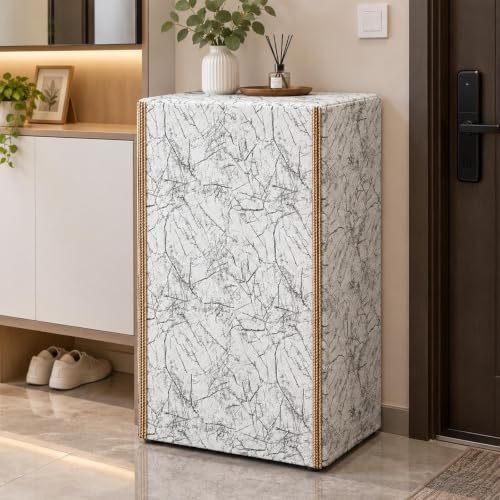Floor-Standing Cabinet Cover Concealment, Front-Opening Double Zipper
