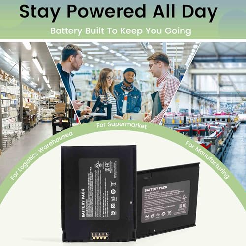 WRUMI 10 Pack for Zebra TC57 TC51 TC52 TC56 Battery Replacement BT-000314A