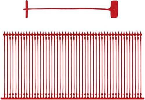 10000 Pcs 2" (5cm) Red Tag Gun Barbs (Fasteners) for Regular Price Labels Clothing Tagging Attachers (2" Red 10000 Pcs)