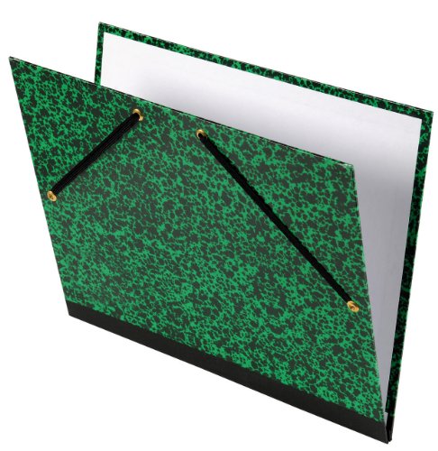 Exacompta - Ref 533200E - Set of 5 Annonay Drawing Boxes - with Fabric Ribbons - Canvas Back and Corners - Size 67 x 94 cm - File Format A1 (594 x 841 mm) - Colour Green