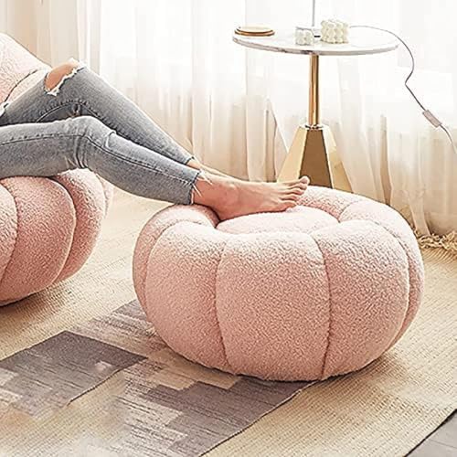 ZTGL Footstool, Floor Footrest Cushion Padded Seat