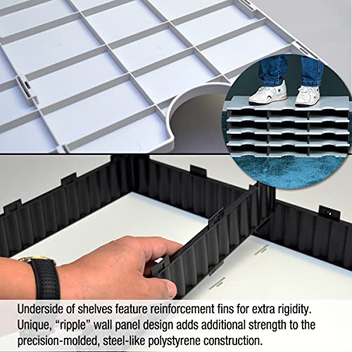 Ultimate Office TierDrop Desktop Organizer, 6 Compartment Sorter, 3-Wide