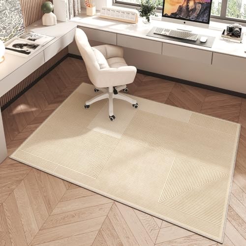 CWAQWC Anti Slip Office Chair Mat for Hardwood Floor Water-Resistant