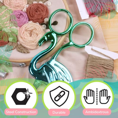 JubileeYarn Flamingo Embroidery Scissors - Mint - 30 Scissors