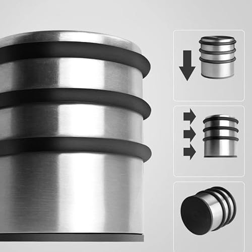 KKIUUUYTGT Stainless Steel Door Stop Round Decorative Heavy Duty Stopper Holder for Stopping