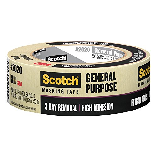 Scotch 24-Rolls of 1.41" x 60 Yds 3M 2020-36AP Tan Contractor Grade Masking Tape