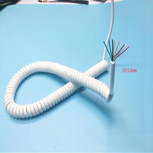 8 Core 26AWG Coiled Spring Cable 1-15M Telescopic Wire