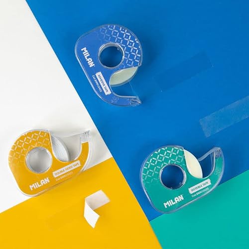 MILAN Display Box 36 Dispensers Adhesive Tape Transparent Glossy 19mm x 33m