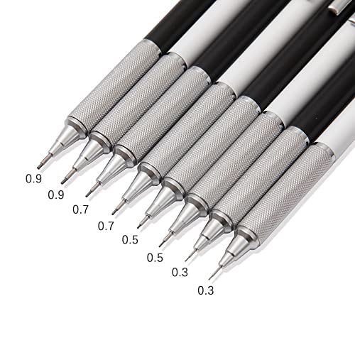 CDGTHYU 4Pcs Art Drawing Sketch Automatic Pencil Mechanical Student Writing Tools Stationery Gifts(0.3mm)