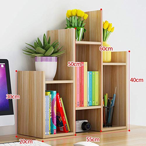 Desktop Bookshelf Floor Display Stand Bookshelf Desktop Book Shelf Desktop Storage Box Documents Books Storage Multi-Layer Finishing Rack Industrial Bookshelf (Color : B)