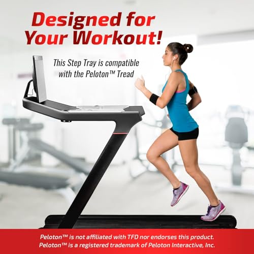 TFD Tread Tray 2.0 for Peloton Tread, Clear, Made in USA