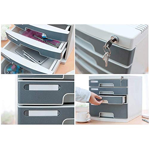 AFPSDLFJDLS File Manager- File cabinets Drawer Type Desktop Data Cabinet with Lock Password Multi-Function Cabinet