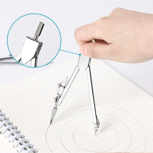 Alloy Compass Can Hold Pencil Cores Other Stationery Items