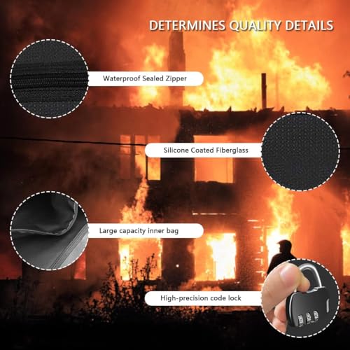 JUGREAT Fireproof Hanger Diversion Safe Bag with Lock, Hanger Safe for Valuables, Secret Safe Under Clothes with Compartment to Hide Items for Home or Travel Safe-2 Pack