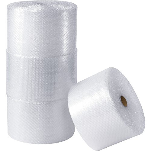 Choice Shipping Supplies Parcel Ready Perforated Air Bubble Rolls, 1/2" x 12" x 125', Clear, 4/Each
