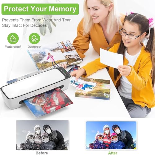 Desktop Thermal Laminator, Thermal and Cold Laminator Machine with Paper Cutter, Hole Punch and Corner Rounder, 1-Min Fast Preheat, for Office, School, Home, Business, Creativity